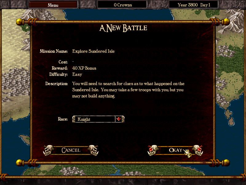 Warlords: Battlecry III (Windows) screenshot: A new battle begins...