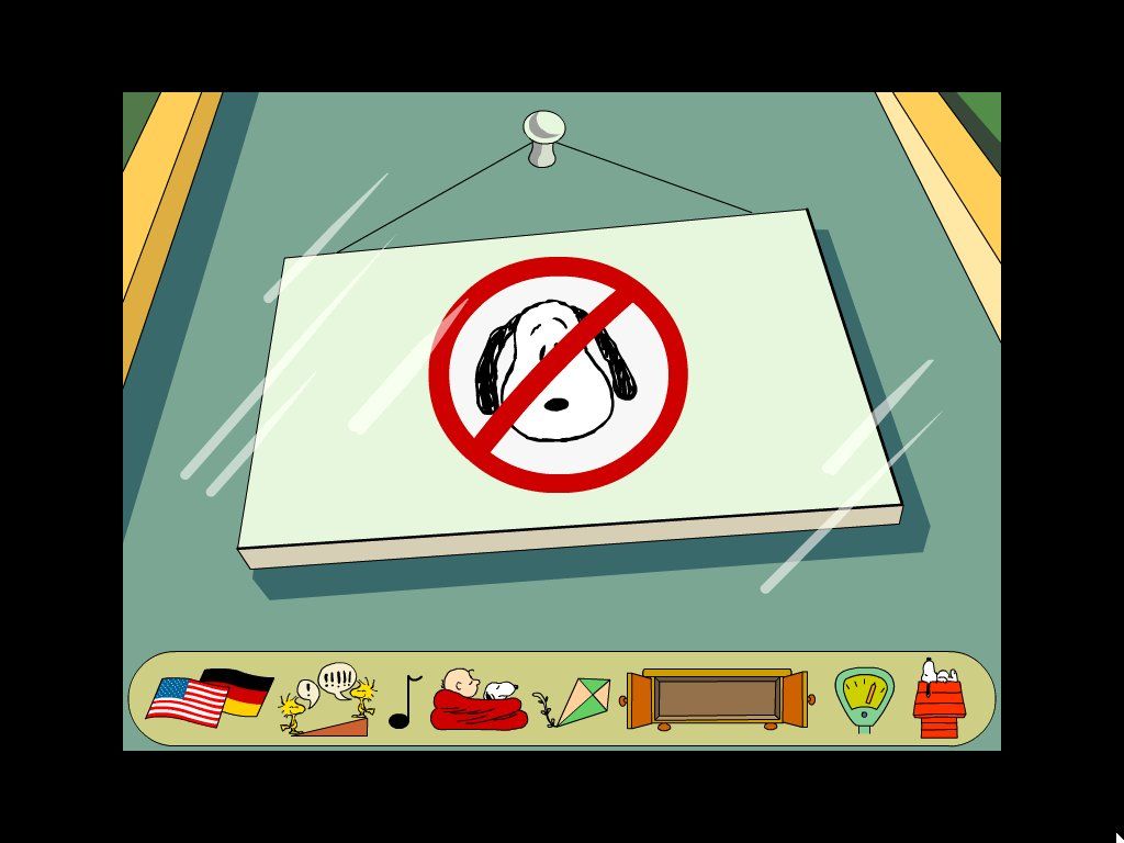 Where's the Blanket Charlie Brown? (Windows) screenshot: Dogs not Allowed