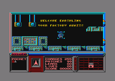 Strange Loop (Amstrad CPC) screenshot: Game start