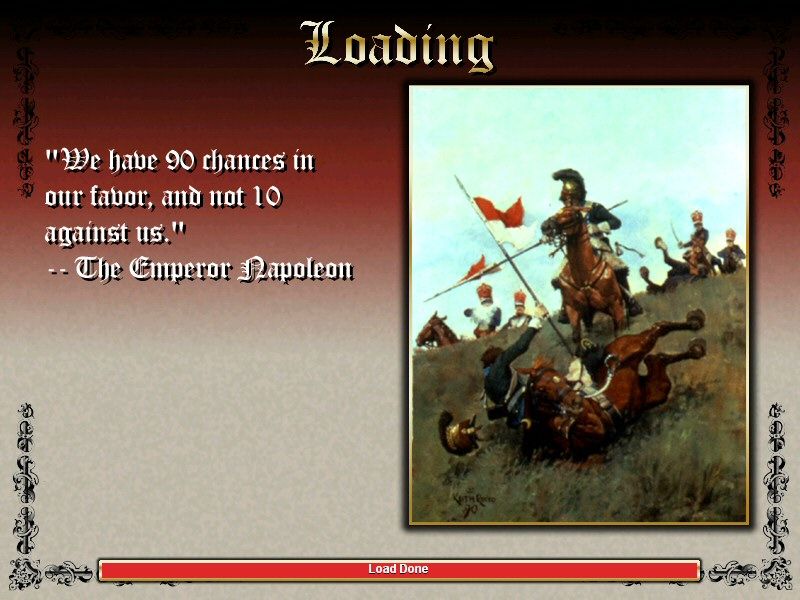 Waterloo: Napoleon's Last Battle (Windows) screenshot: Scenario starts