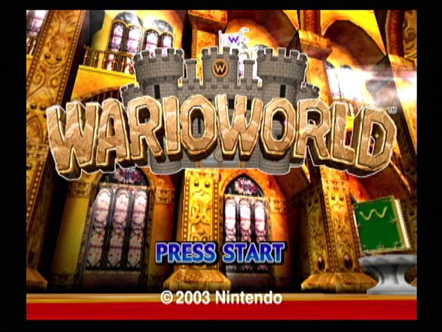 Wario World (GameCube) screenshot: Title Screen