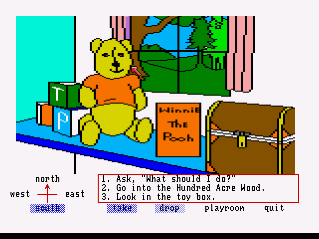 Winnie the Pooh in the Hundred Acre Wood (Amiga) screenshot: The Playroom