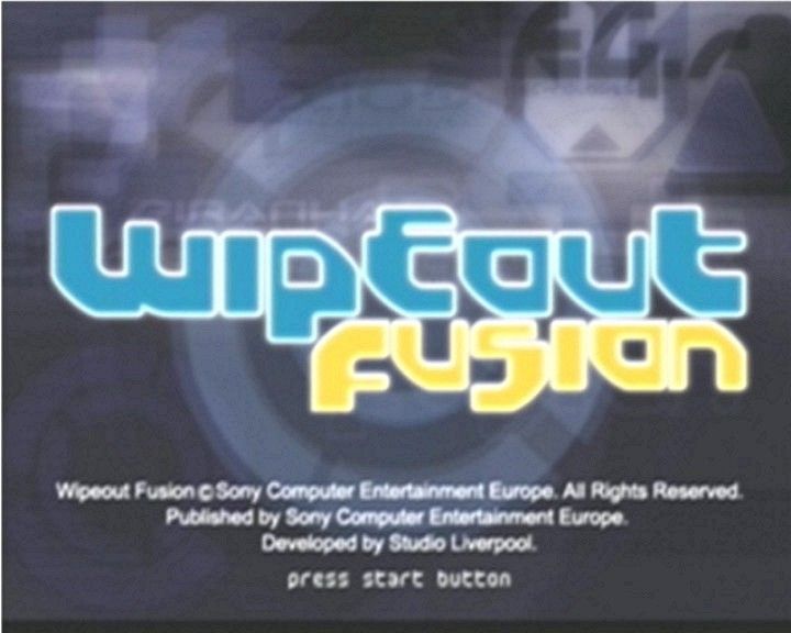 WipEout Fusion (PlayStation 2) screenshot: Title Screen