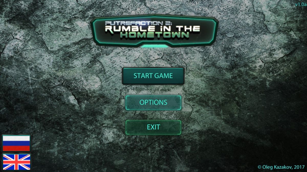 Putrefaction 2: Rumble in the Hometown (Windows) screenshot: Main menu