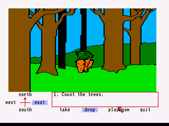 Winnie the Pooh in the Hundred Acre Wood (Amiga) screenshot: Galleon's Lap