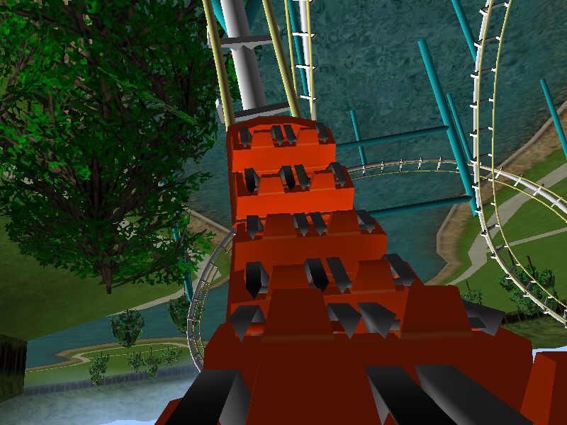 World's Greatest Coasters 3D (Windows) screenshot: Up side down