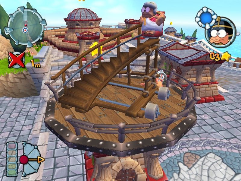 Worms Forts: Under Siege (Windows) screenshot: Notorious Old Lady