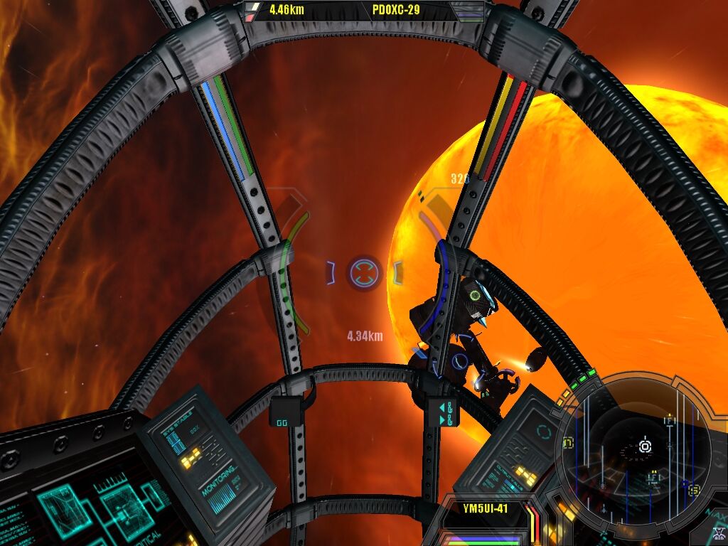 X²: The Threat (Windows) screenshot: A closeup view of a sun