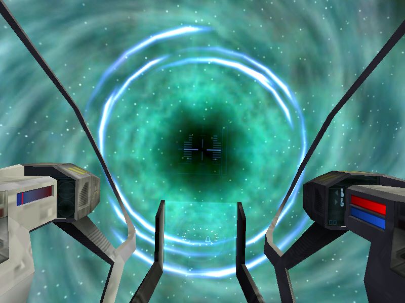 X: Beyond the Frontier (Windows) screenshot: Jump into hyperspace / warp-speed