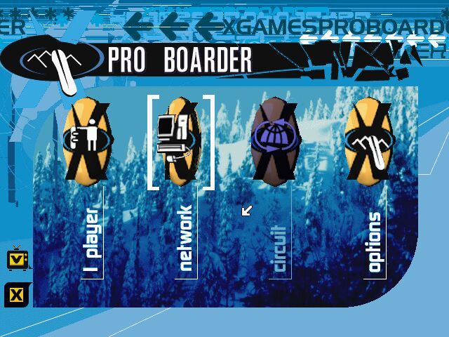 X-Games: Pro Boarder (Windows) screenshot: Main menu
