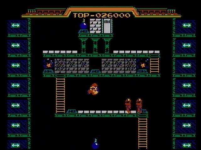 Wrecking Crew (NES) screenshot: Be careful when using bombs