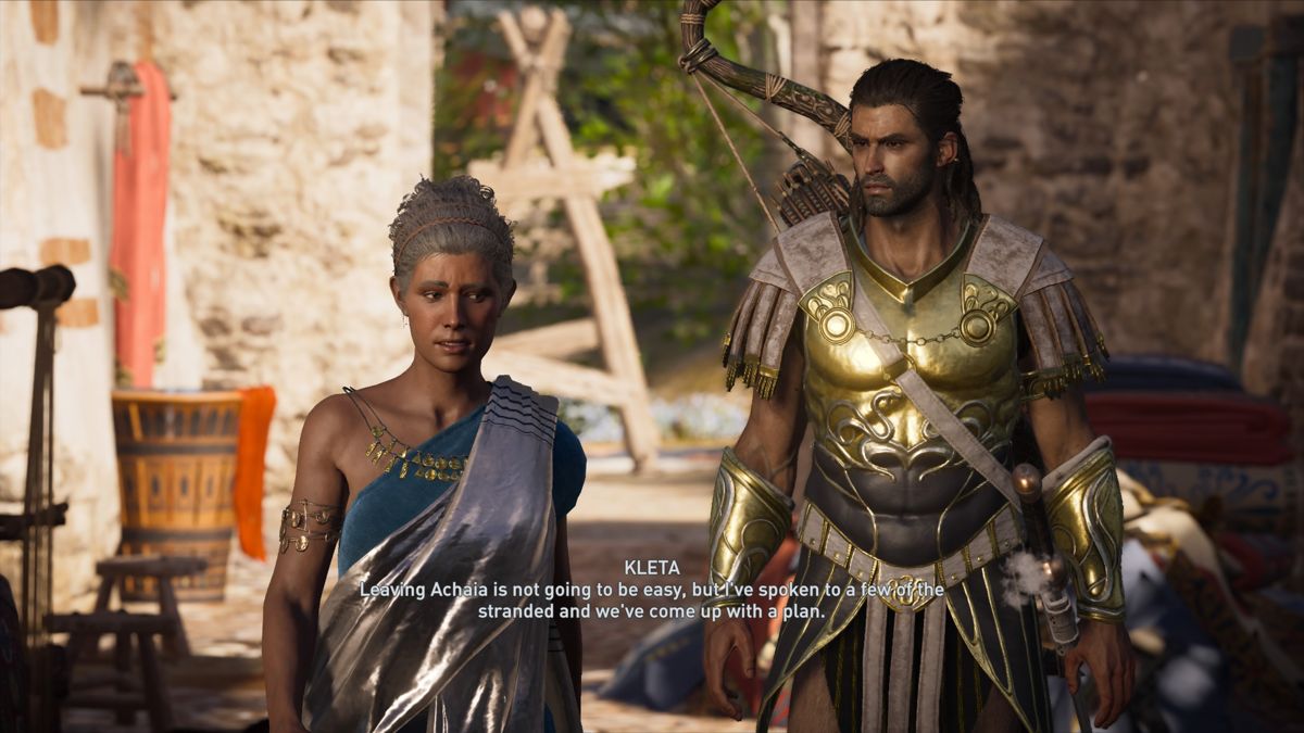 Assassin's Creed: Odyssey - Legacy of the First Blade (PlayStation 4) screenshot: Episode 2: Talking to Kleta