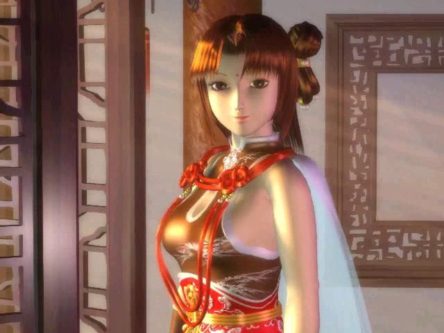 Xin Juedai Shuangjiao 2 (Windows) screenshot: If you play Chinese RPGs, you'll be sure to see lots of beautiful girls!