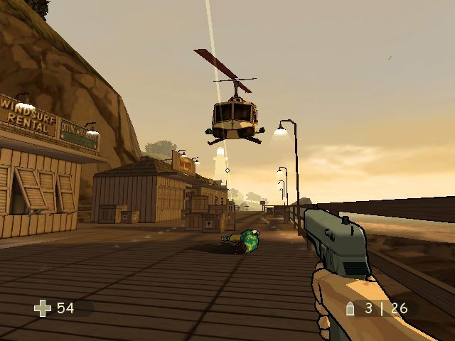 XIII (Windows) screenshot: Helicopter
