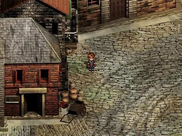 Xuan-Yuan Sword: Mists Beyond the Mountains (Windows) screenshot: The streets of a medieval European town