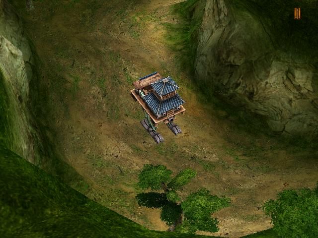 Xuanyuan Jian 4: Hei Long Wu xi Yun Fei Yang (Windows) screenshot: At a certain point, you'll be in a control of a... moving house! (*gasp*)