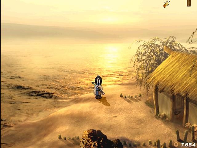 Xuan-Yuan Sword: The Scar of Sky (Windows) screenshot: Some locations in the game are beautiful in a sad, melancholic way