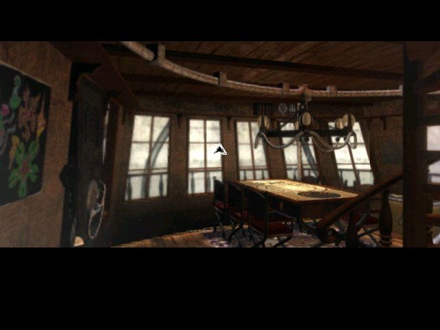 Zelenhgorm: Episode I - Land of the Blue Moon (Windows) screenshot: Finally inside the ship!