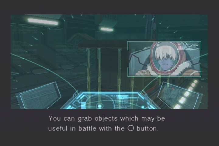 Zone of the Enders: The 2nd Runner (PlayStation 2) screenshot: Oh yes, you can rip objects off walls and off the ground then use them in combat