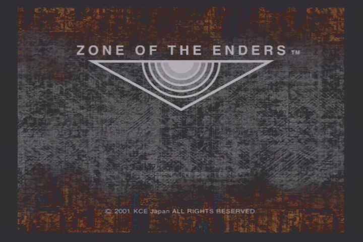 Zone of the Enders (PlayStation 2) screenshot: Title Screen