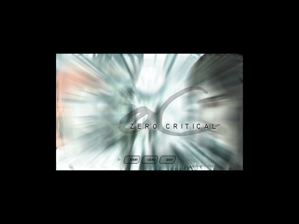 Zero Critical (Windows) screenshot: title screen