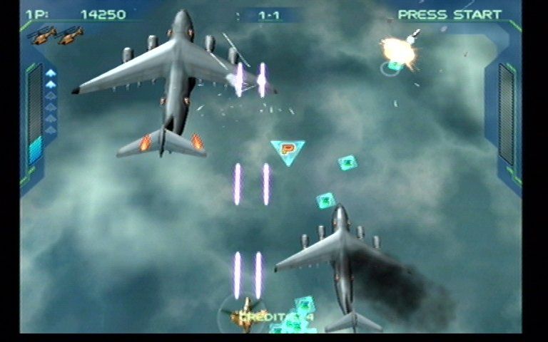 Zero Gunner 2 (Dreamcast) screenshot: In Game 1