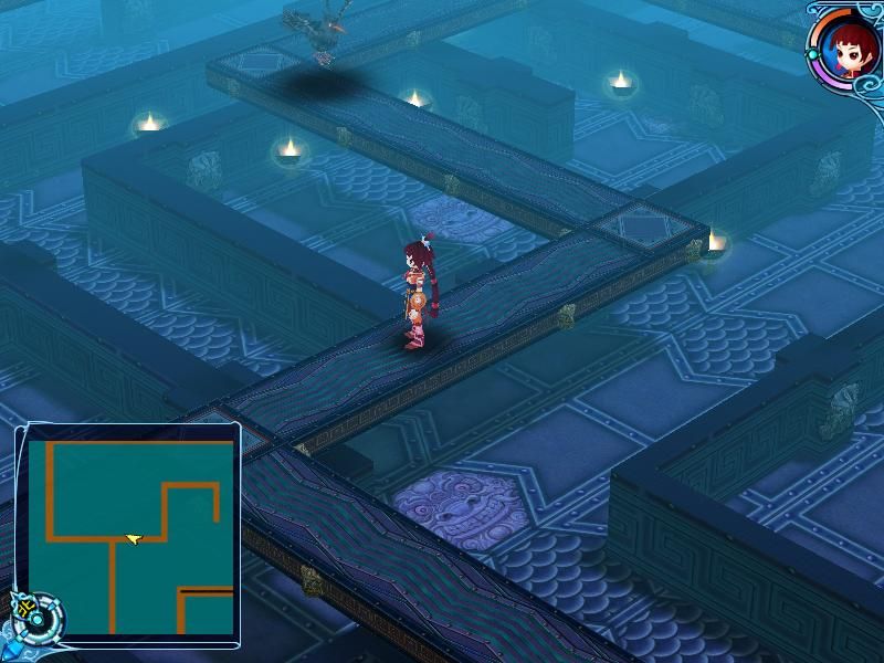 Xianjian Qixia Zhuan 3 Waizhuan: Wen Qing Pian (Windows) screenshot: Maze-like dungeons are not uncommon in the game, like this two-level one. But the automap helps a lot