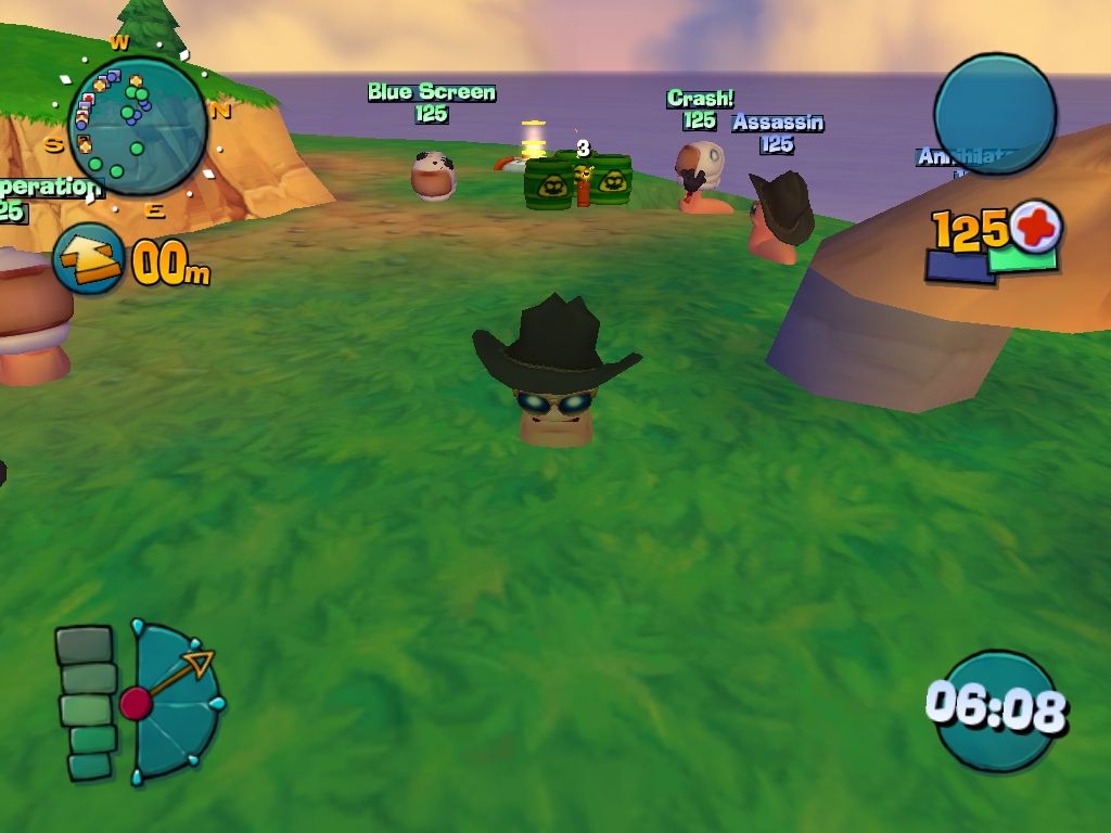 Worms 4: Mayhem (Windows) screenshot: They're gonna have a blast!