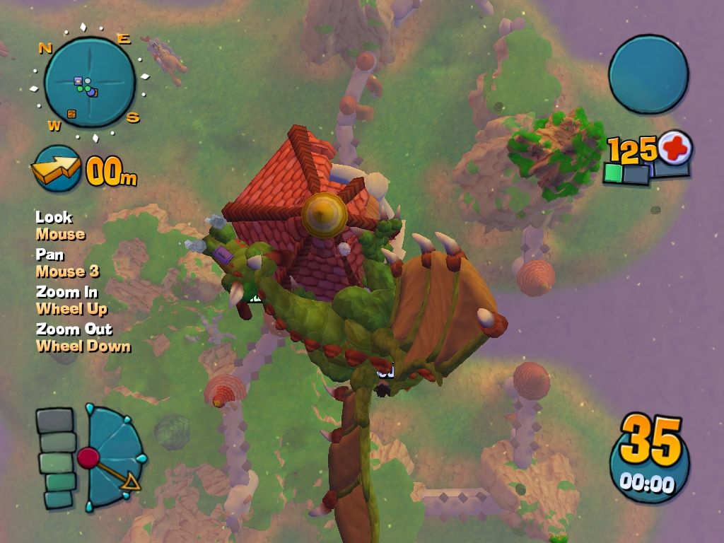 Worms 4: Mayhem (Windows) screenshot: Water as far as the eye can see
