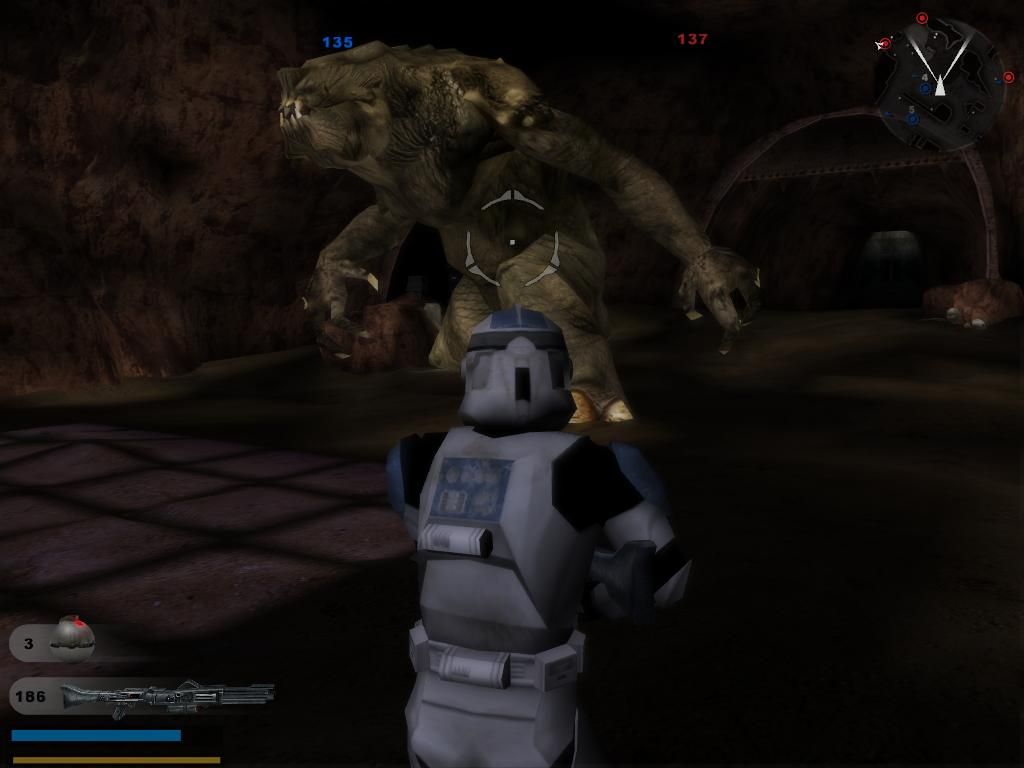 Star Wars: Battlefront II (Windows) screenshot: Uhh ... nice boy ... easy there ...
