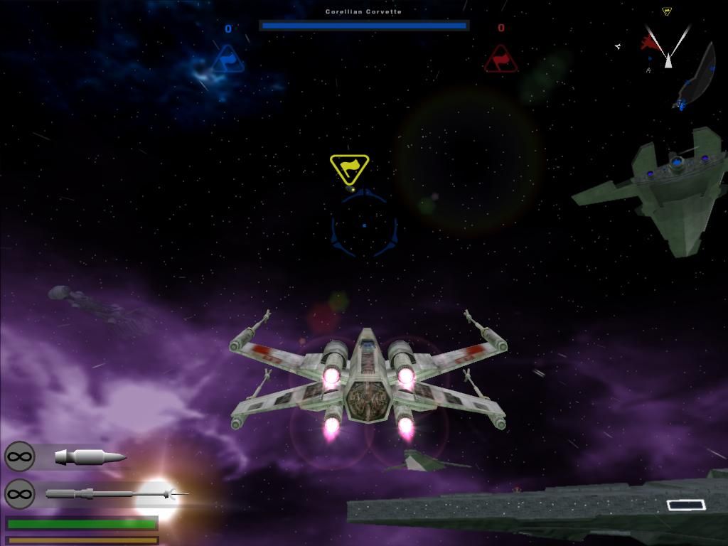 Star Wars: Battlefront II (Windows) screenshot: Capture the floating space flag!
