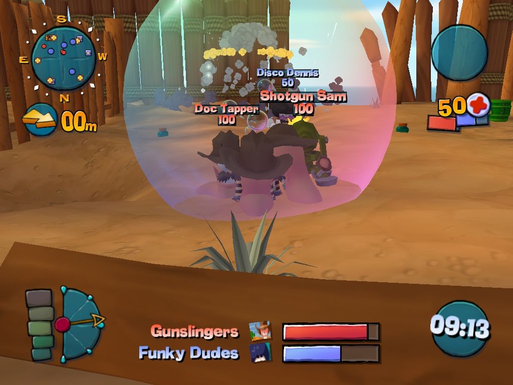 Screenshot of Worms 4: Mayhem (Windows, 2005) - MobyGames