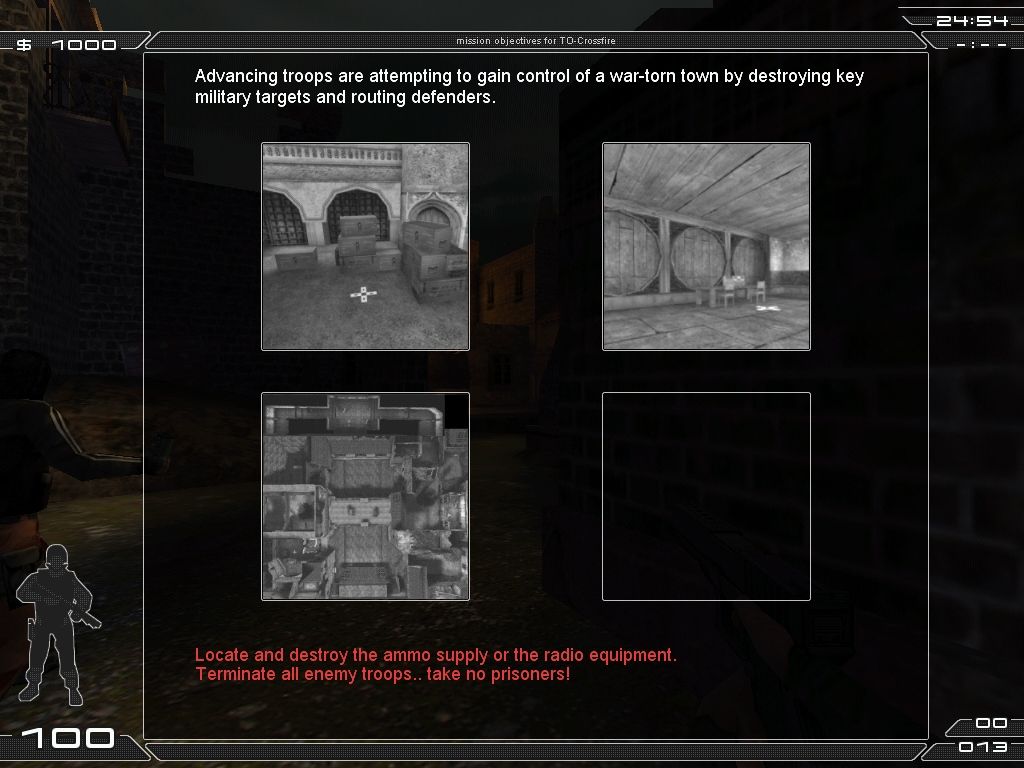 Tactical Ops: Assault on Terror (Windows) screenshot: Mission briefing