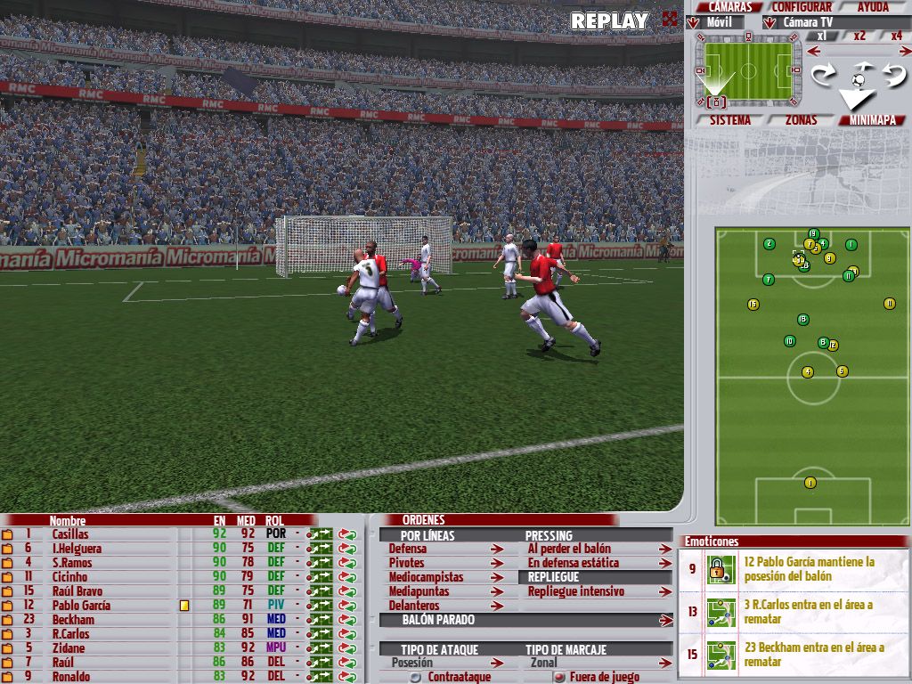 PC Fútbol 2006 (Windows) screenshot: GOAL!