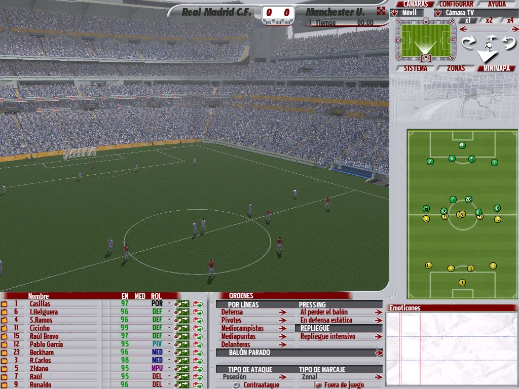 PC Fútbol 2006 (Windows) screenshot: Presentation of the match