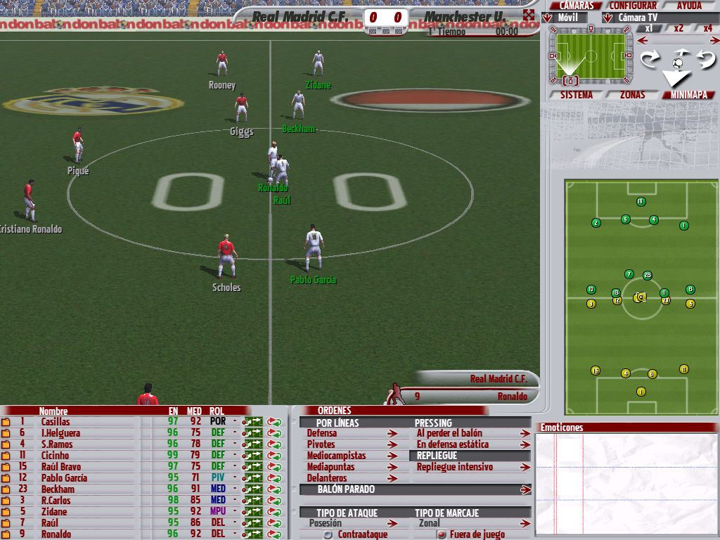 PC Fútbol 2006 (Windows) screenshot: Kick off!