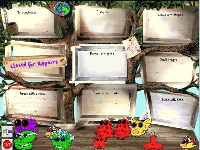 Thinkin' Things Collection 3 (Windows) screenshot: "Can you solve the mystery of the empty Fripple House?"
