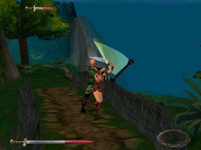 Xena: Warrior Princess (PlayStation) screenshot: No one can stop Xena!