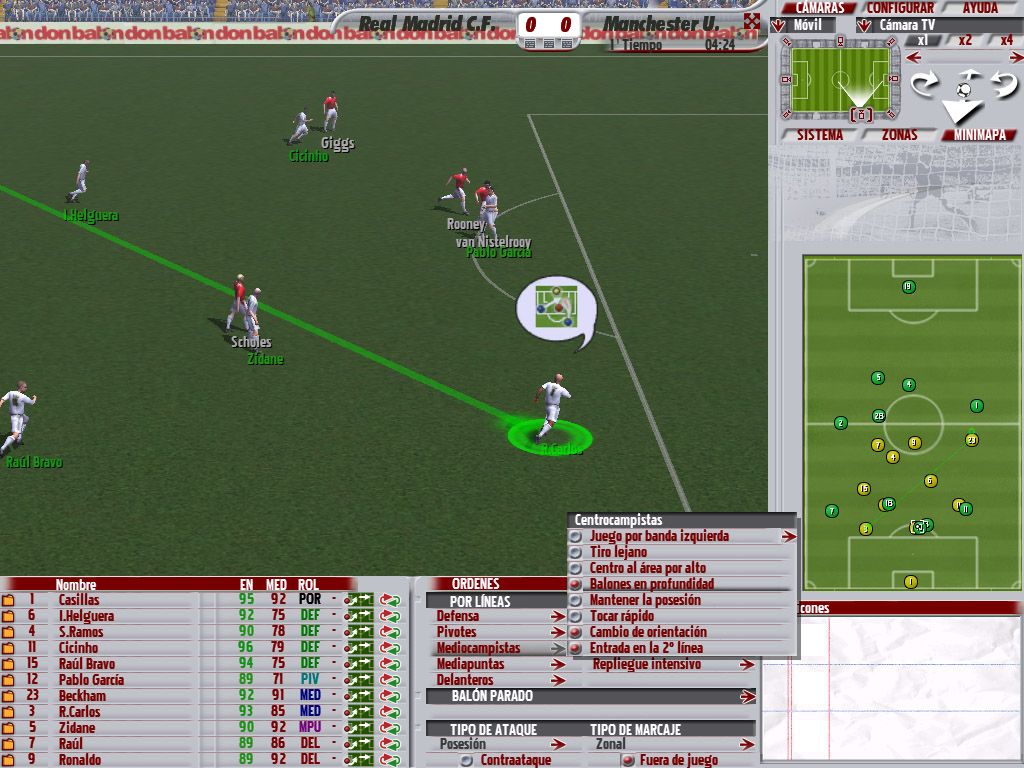 PC Fútbol 2006 (Windows) screenshot: V-Lima in action again