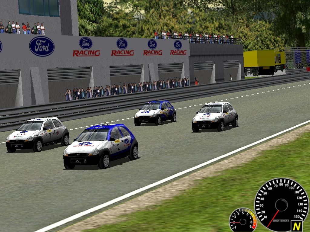 Ford Racing (Windows) screenshot: Starting grid