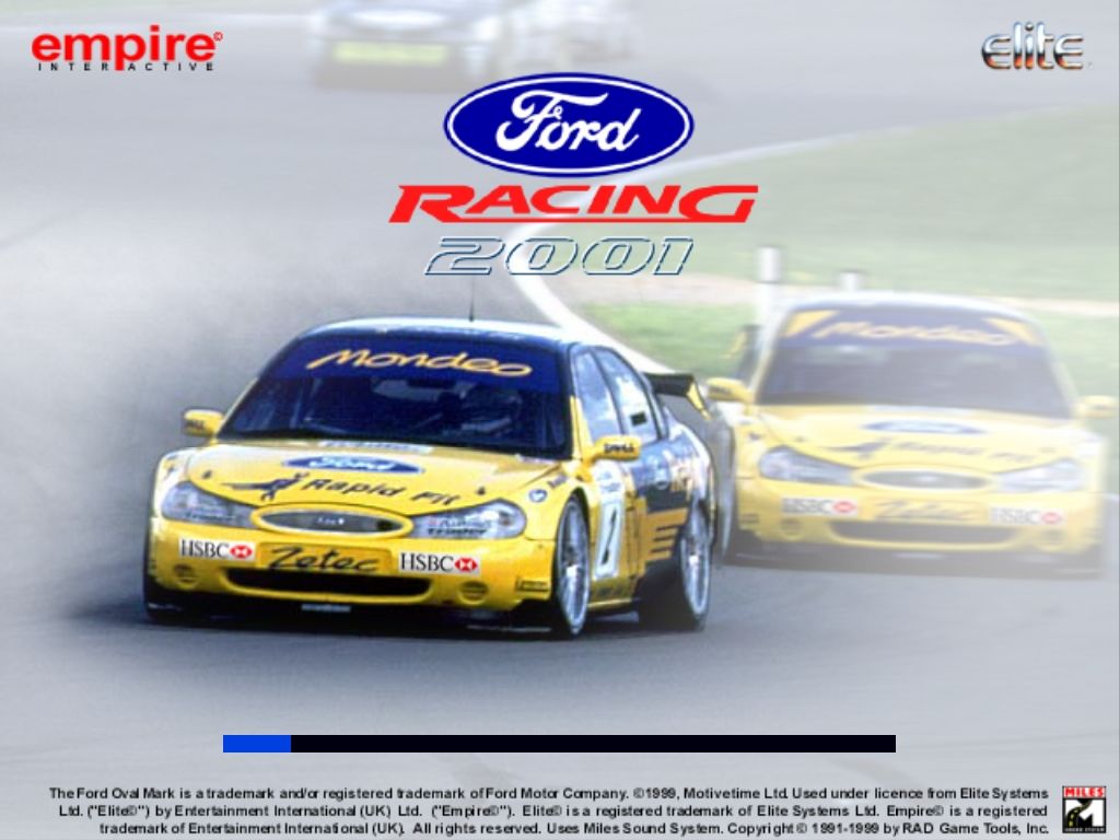 Ford Racing (Windows) screenshot: Loading screen