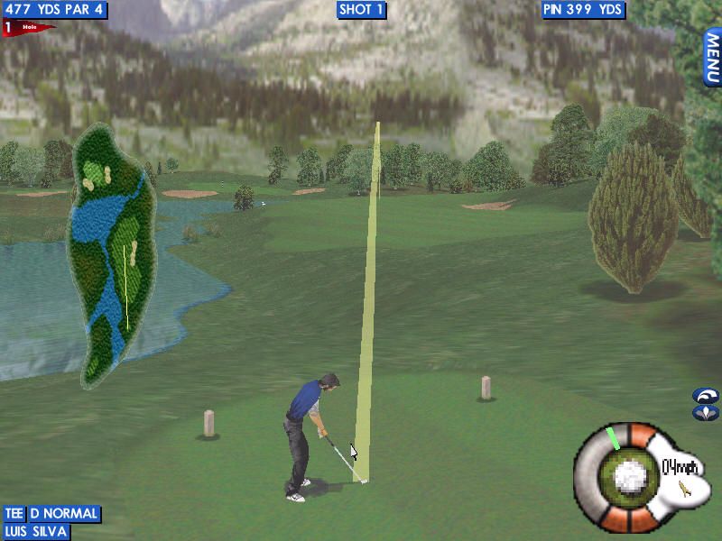 Fox Sports Golf '99 (Windows) screenshot: Tee off