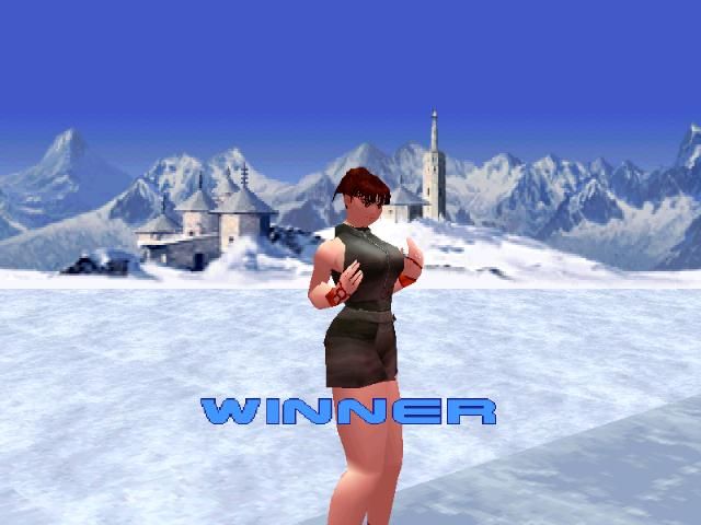Dead or Alive (PlayStation) screenshot: Winner!