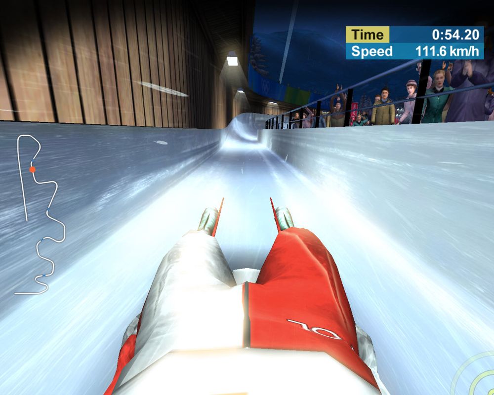 Torino 2006 (Windows) screenshot: Luge event.