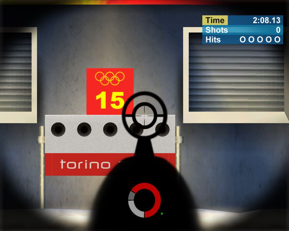 Torino 2006 (Windows) screenshot: If you want to win, you have to shoot well.