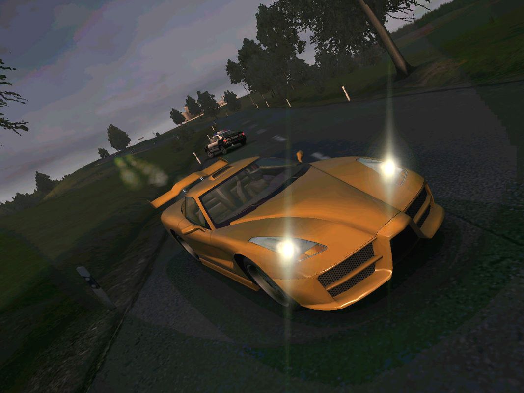 Crashday (Windows) screenshot: The police will try to catch you.