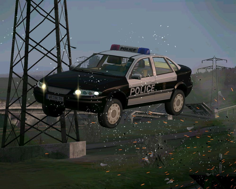 Crashday (Windows) screenshot: The stunt show.