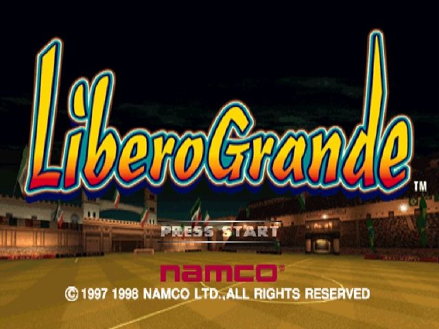LiberoGrande (PlayStation) screenshot: Title screen