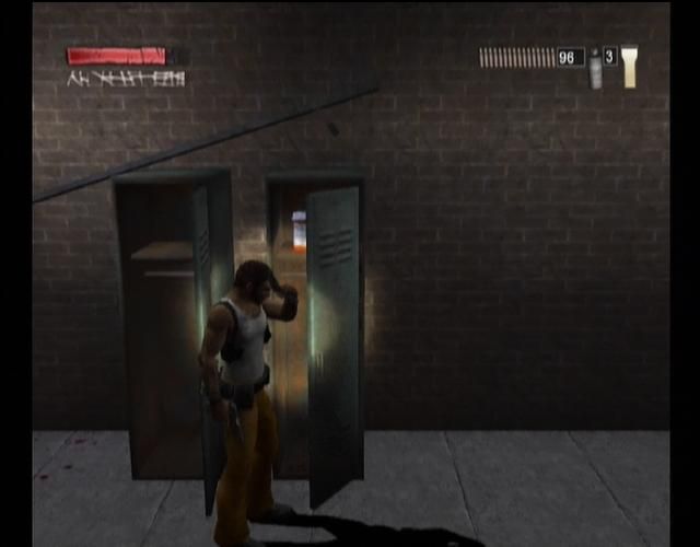 The Suffering: Ties That Bind (Xbox) screenshot: Lockers are opened with Torque's unique style!