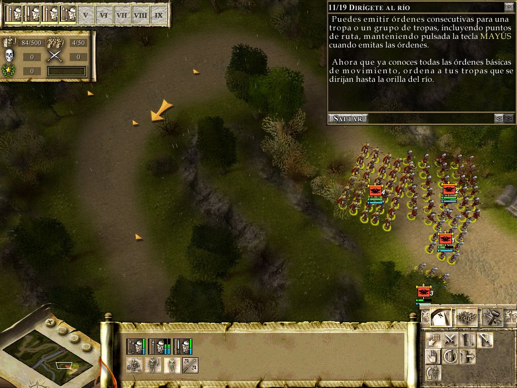 Praetorians (Windows) screenshot: Moving troops